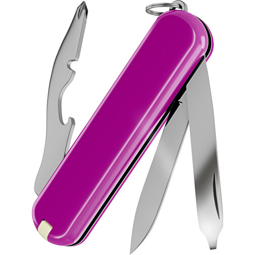 RALLY - Victorinox Schweizer Messer , Victorinox, Tasty Grape, hochlegierter, rostfreier Stahl, 5,80cm x 0,90cm x 2,00cm (Länge x Höhe x Breite), Bild 2