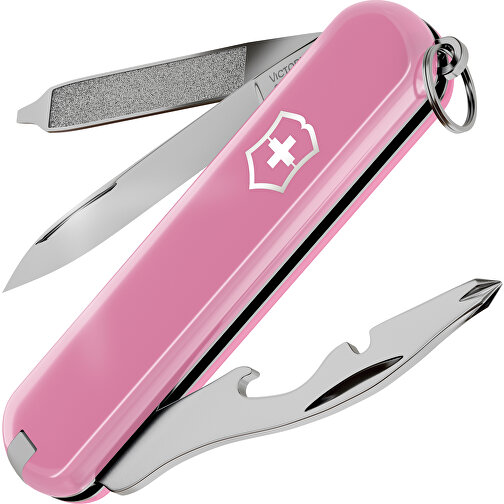 RALLY - Victorinox Schweizer Messer , Victorinox, Cherry Blossom, hochlegierter, rostfreier Stahl, 5,80cm x 0,90cm x 2,00cm (Länge x Höhe x Breite), Bild 1