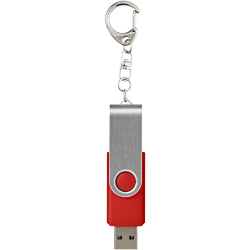 Rotate USB-Stick 3.0 Mit Schlüsselanhänger , hellrot MB , 128 GB , Kunststoff, Aluminium MB , 5,80cm x 1,90cm x 1,00cm (Länge x Höhe x Breite), Bild 3