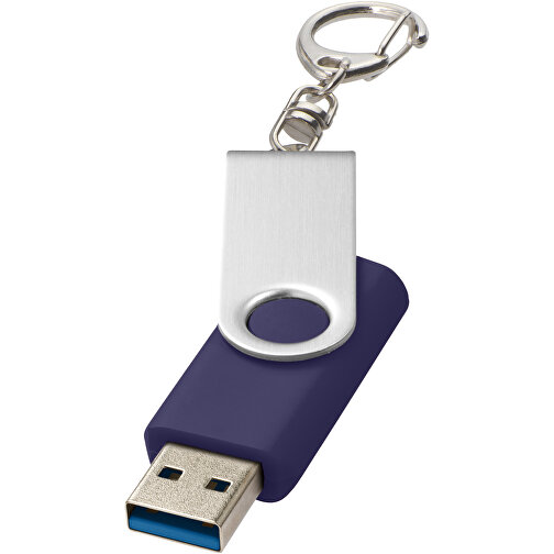 Rotate USB-Stick 3.0 Mit Schlüsselanhänger , blau MB , 32 GB , Kunststoff, Aluminium MB , 5,80cm x 1,90cm x 1,00cm (Länge x Höhe x Breite), Bild 1