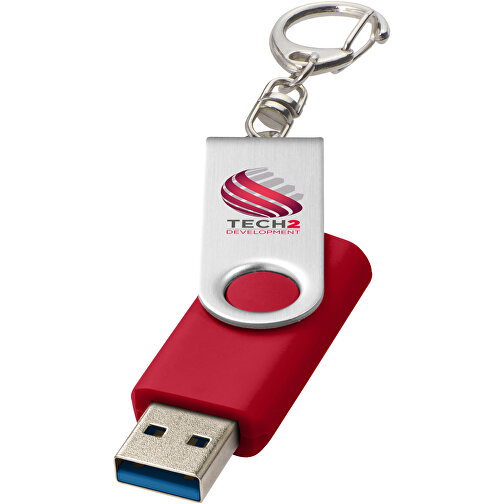 Roterende USB-stick 3.0 med nøglering, Billede 2