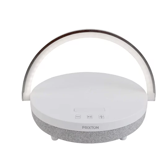 Prixton 4-i-1 10 W Bluetooth® høyttaler med LED lys og trådløs ladebase, Bilde 1