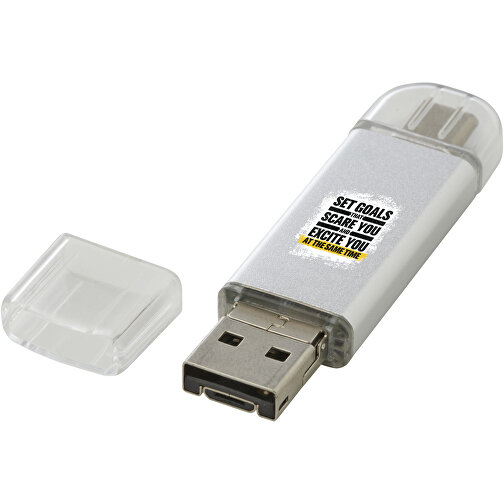 OTG USB Type-C-stick i aluminium, Billede 2