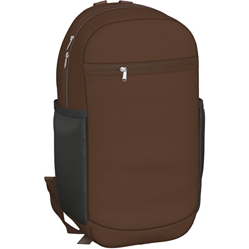 Rucksack Milan , espressobraun, Sublimation-fabric 300g, 15,00cm x 40,00cm x 30,00cm (Länge x Höhe x Breite), Bild 1