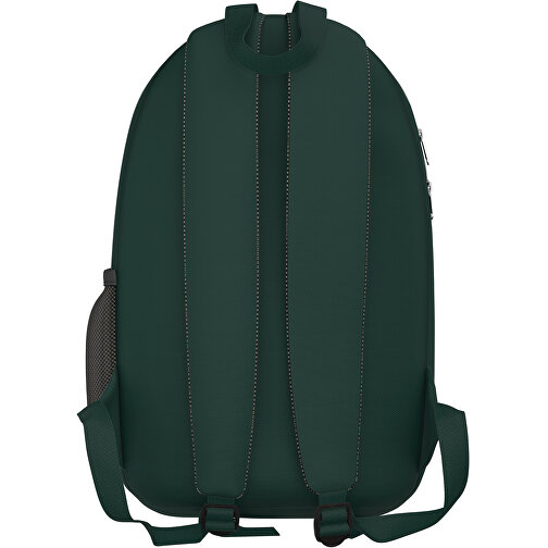 Rucksack Easy , dunkelgrün, Sublimation-fabric 300g, 15,00cm x 40,00cm x 30,00cm (Länge x Höhe x Breite), Bild 2