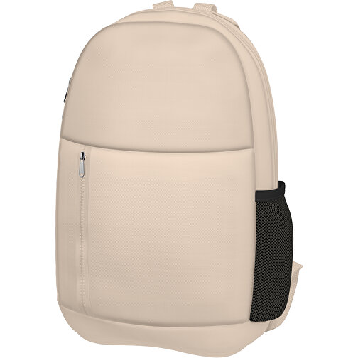 Rucksack Easy , beige, Sublimation-fabric 300g, 15,00cm x 40,00cm x 30,00cm (Länge x Höhe x Breite), Bild 1