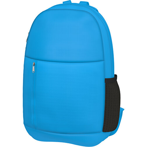 Rucksack Easy , hellblau, Sublimation-fabric 300g, 15,00cm x 40,00cm x 30,00cm (Länge x Höhe x Breite), Bild 1