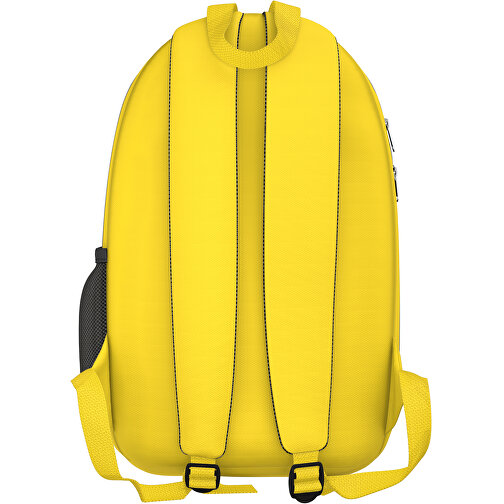 Rucksack Easy , zitronengelb, Sublimation-fabric 300g, 15,00cm x 40,00cm x 30,00cm (Länge x Höhe x Breite), Bild 2