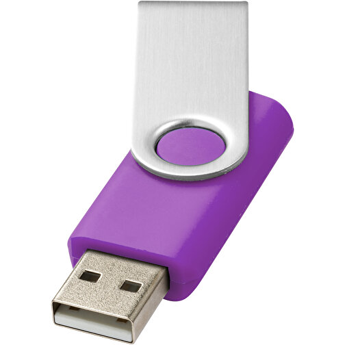 Rotate USB-Stick , lila MB , 65 GB , Kunststoff, Aluminium MB , 5,80cm x 1,90cm x 1,00cm (Länge x Höhe x Breite), Bild 1