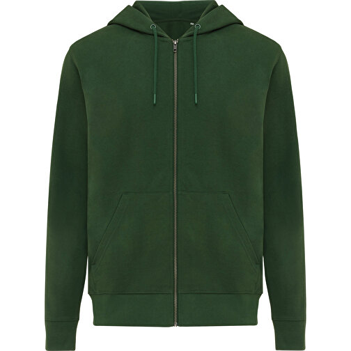 Iqoniq Abisko Zip-Kapuzenpullover Aus Recycelter Baumwolle, Forest Green , forest green, 50% recycelte und 50% biologische Baumwolle, XXL, 78,00cm x 1,00cm x 64,00cm (Länge x Höhe x Breite), Bild 1