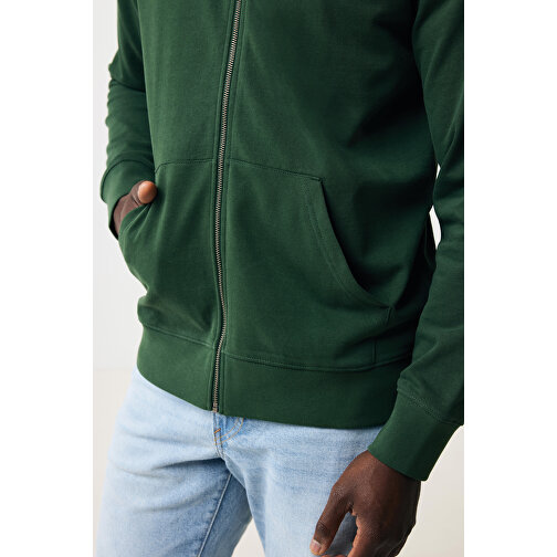 Iqoniq Abisko Zip-Kapuzenpullover Aus Recycelter Baumwolle, Forest Green , forest green, 50% recycelte und 50% biologische Baumwolle, XXL, 78,00cm x 1,00cm x 64,00cm (Länge x Höhe x Breite), Bild 6