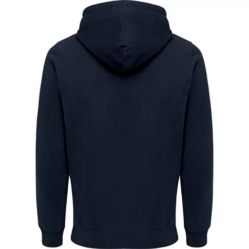 Iqoniq Abisko sweat à capuche zippé en coton recyclé, bleu marine, Image 2
