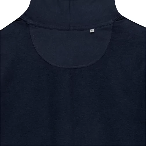 Iqoniq Abisko sweat à capuche zippé en coton recyclé, bleu marine, Image 3