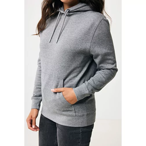 Sweat à capuche Iqoniq Rila Lightweight en coton recyclé, non teint anthracite clair, Image 18