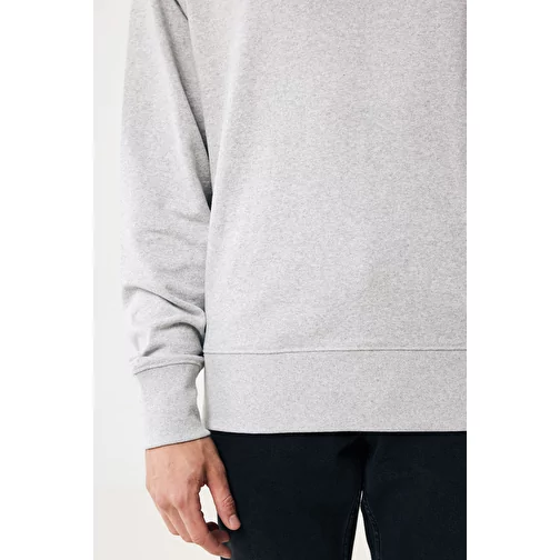 Sweat ras du cou relax Iqoniq Kruger en coton recyclé. Coton, heather grey, Image 8