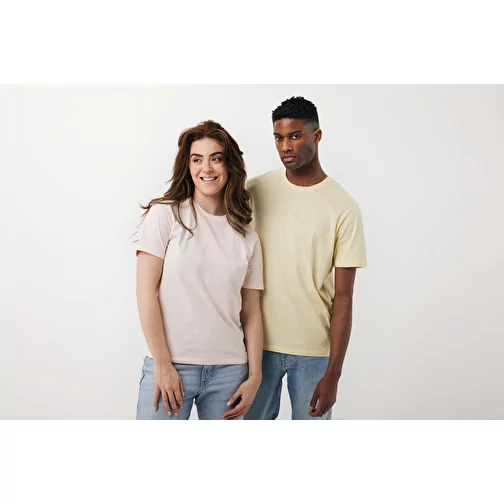 Iqoniq Sierra Lightweight T-shirt en coton recyclé, cream yellow, Image 12