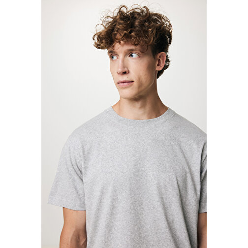 Iqoniq Kakadu Relaxed T-Shirt Aus Recycelter Baumwolle, Heather Grey , heather grey, 50% recycelte und 50% biologische Baumwolle, XXS, 64,00cm x 1,00cm x 50,00cm (Länge x Höhe x Breite), Bild 13