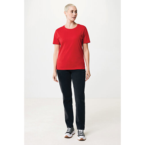 Iqoniq Yala Damen T-Shirt Aus Recycelter Baumwolle, Rot , rot, 30% recycelte und 70% biologische Baumwolle, S, 65,00cm x 1,00cm x 50,00cm (Länge x Höhe x Breite), Bild 4