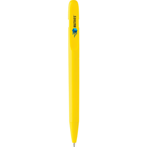 Stylo Devin Solid en rABS certifié GRS, jaune, Image 7