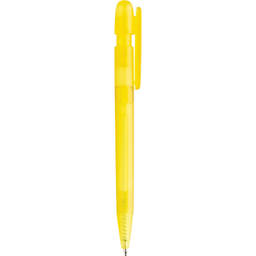 Devin Transparenter Stift Aus GRS Zertifiziertem RABS, Gelb , gelb, ABS - recycelt, 14,00cm (Höhe), Bild 5