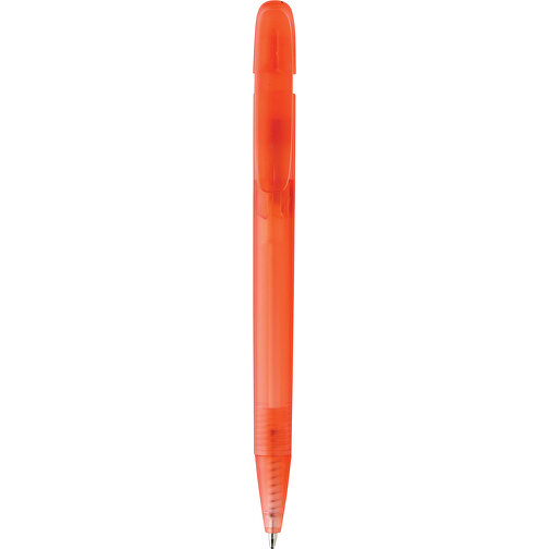 Stylo transparent Devin en rABS certifié GRS, rouge, Image 4