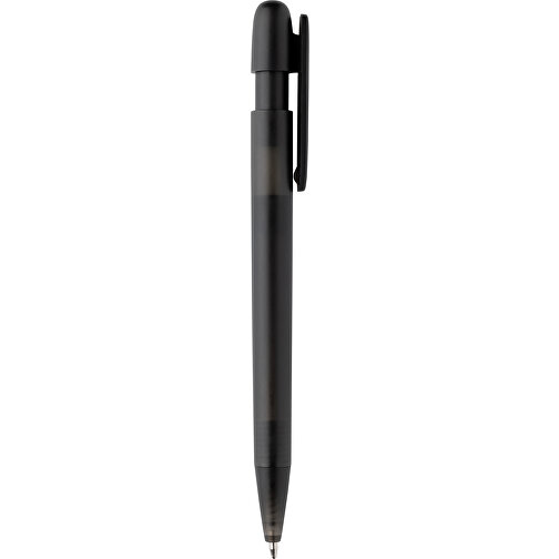 Devin Transparenter Stift Aus GRS Zertifiziertem RABS, Schwarz , schwarz, ABS - recycelt, 14,00cm (Höhe), Bild 5