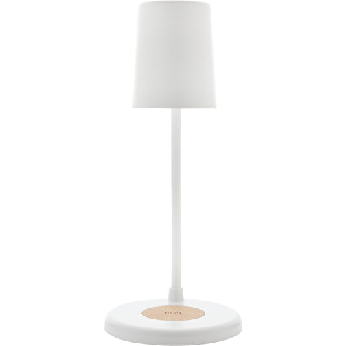 Zenara 15W Schreibtischlampe Aus RCS Rec. Plastik & Kork, Weiss , weiss, ABS - recycelt,PC - recycelt, 12,00cm x 36,00cm x 12,00cm (Länge x Höhe x Breite), Bild 2