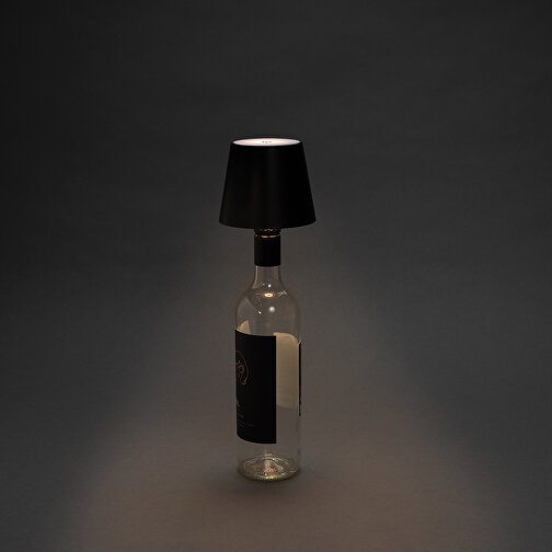 Lampe BottleGlow en plastique recyclé RCS, noir, Image 3