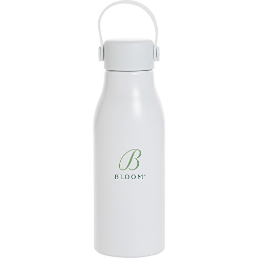 Pluto Flasche Aus RCS-zertifiziert Recyceltem Alu 680ml, Weiss , weiss, Aluminium - recycelt,PP, 21,30cm x 7,30cm x 7,30cm (Länge x Höhe x Breite), Bild 5