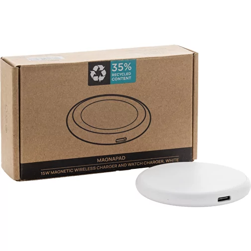 Magnapad chargeur magnétique 3 en 1 15W en plastique RCS r, blanc, Image 14