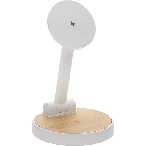 Support de charge magnétique Ontario 2-en-1 15W en plastique RCS r, blanc, Image 1