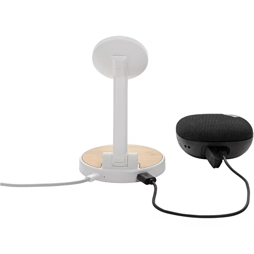 Support de charge magnétique Ontario 2-en-1 15W en plastique RCS r, blanc, Image 6