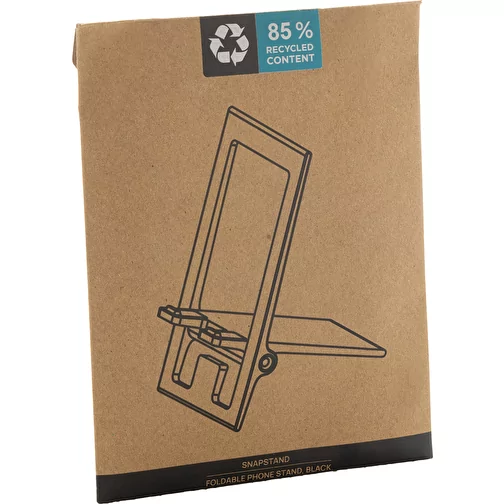 SnapStand support de téléphone pliable en ABS recyclé RCS, noir, Image 16