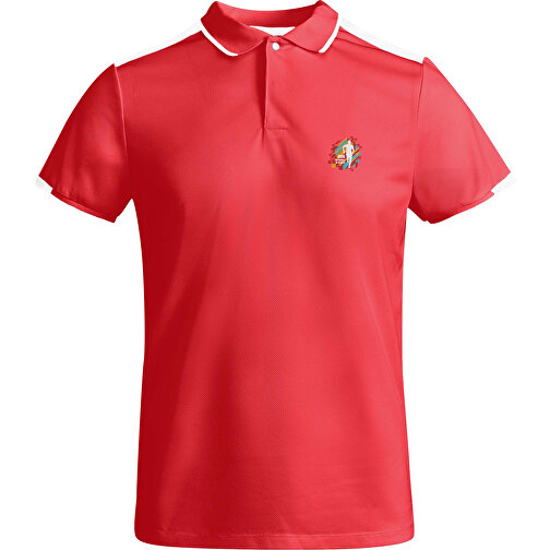 Tamil Sport Poloshirt Für Kinder , rot, Piqué Strick mit Cool Fit Finish 50% Recyceltes Polyester, 50% Polyester, 140 g/m2, 4, , Bild 2