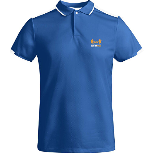 Tamil Sport Poloshirt Für Kinder , royalblau, Piqué Strick mit Cool Fit Finish 50% Recyceltes Polyester, 50% Polyester, 140 g/m2, 16, , Bild 2