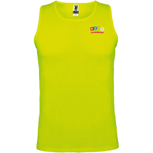 Andre Sport Top Für Kinder , fluor yellow, Piqué Strick mit Cool Fit Finish 100% Polyester, 140 g/m2, 7/8, , Bild 2