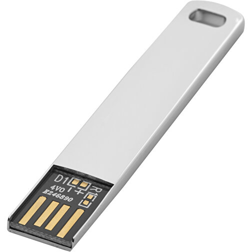 Metall Flach USB 2.0 , metal MB , 65 GB , Metall MB , 6,50cm x 1,20cm x 2,70cm (Länge x Höhe x Breite), Bild 1