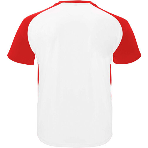 Bugatti T-Shirt Unisex Aus Recyceltem Material , weiss / rot, Mesh mit Cool Fit Finish 100% Polyester, 140 g/m2, 2XL, , Bild 3