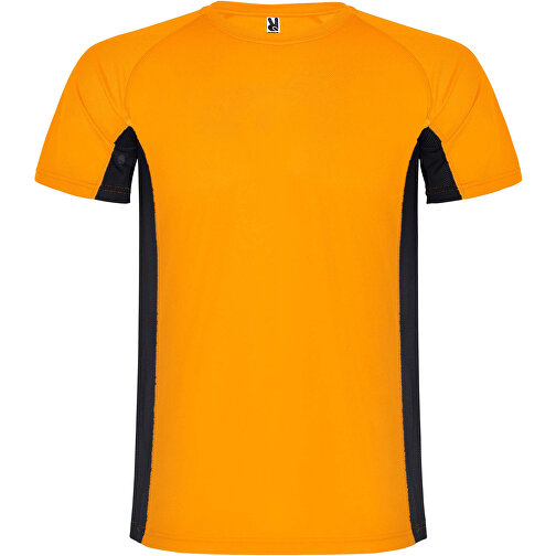 Shanghai Sport T-Shirt Für Kinder , fluor orange / schwarz, Mesh mit Cool Fit Finish 100% Polyester, 140 g/m2, Contrast fabric, Mesh mit Cool Fit Finish 100% Polyester, 140 g/m2, 16, , Bild 1