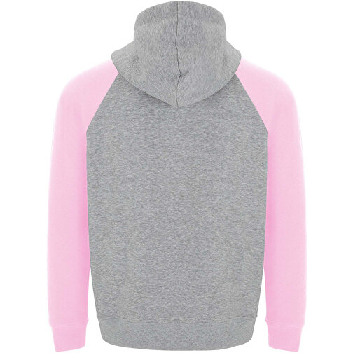 Badet Zweifarbiger Kapuzenpullover Für Kinder , heather grau / hellrosa, Gebürsteter Sweatshirt Strick 50% Baumwolle, 50% Polyester, 280 g/m2, 11/12, , Bild 3