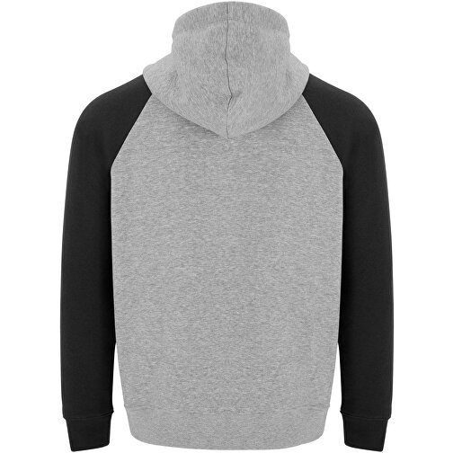 Badet Zweifarbiger Kapuzenpullover Für Kinder , heather grau / schwarz, Gebürsteter Sweatshirt Strick 50% Baumwolle, 50% Polyester, 280 g/m2, 7/8, , Bild 3