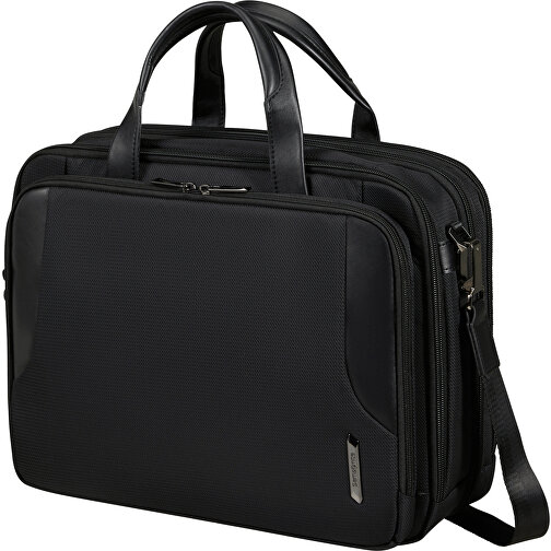 Samsonite - XBR 2.0 - BAILHANDLE 15.6' 3C EXP , Samsonite, black, 98% RPET Polyester + 2% PU, 30,00cm x 17,00cm x 40,50cm (Länge x Höhe x Breite), Bild 1