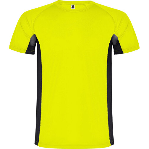 Shanghai Sport T-Shirt Für Kinder , fluor yellow / schwarz, Mesh mit Cool Fit Finish 100% Polyester, 140 g/m2, Contrast fabric, Mesh mit Cool Fit Finish 100% Polyester, 140 g/m2, 4, , Bild 1