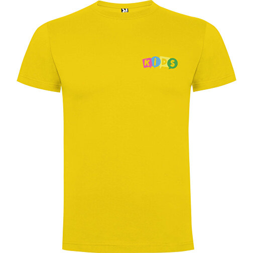 Dogo Premium T-Shirt Für Kinder , gelb, Single jersey Strick 100% Baumwolle, 165 g/m2, 3/4, , Bild 2