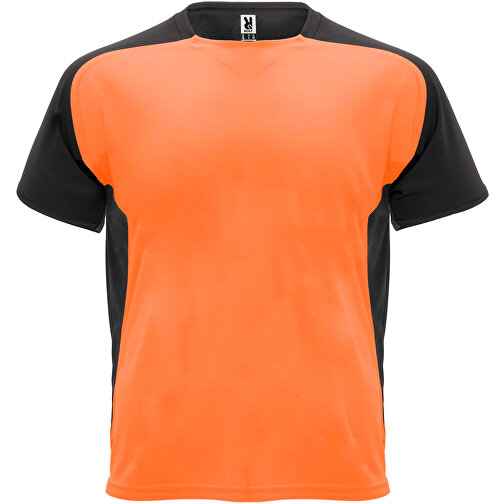 Bugatti Sport T-Shirt Für Kinder , fluor orange / schwarz, Mesh mit Cool Fit Finish 100% Polyester, 140 g/m2, 8, , Bild 1