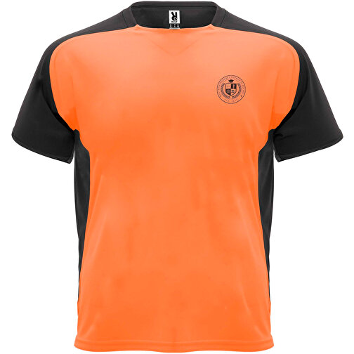 Bugatti Sport T-Shirt Für Kinder , fluor orange / schwarz, Mesh mit Cool Fit Finish 100% Polyester, 140 g/m2, 8, , Bild 2