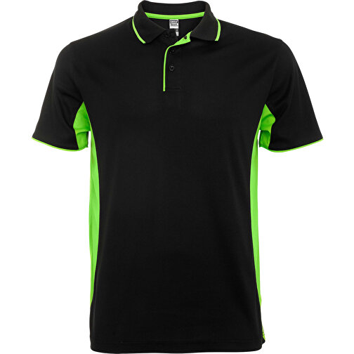 Montmelo Sport Poloshirt Unisex , schwarz / limone, Piqué Strick mit Cool Fit Finish 100% Polyester, 150 g/m2, XL, , Bild 1