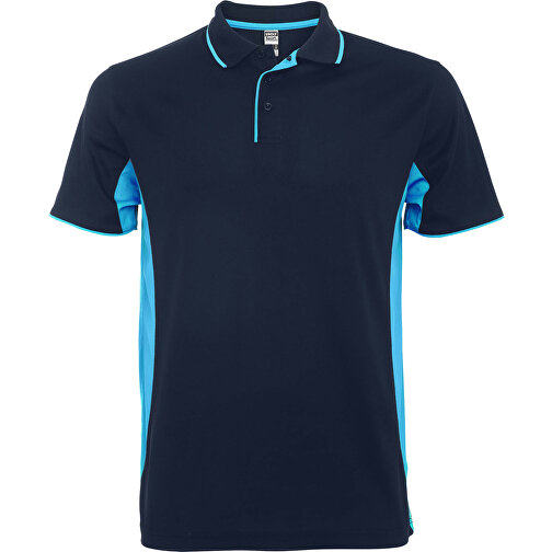 Montmelo Sport Poloshirt Unisex , navy blue / himmelblau, Piqué Strick mit Cool Fit Finish 100% Polyester, 150 g/m2, XL, , Bild 1