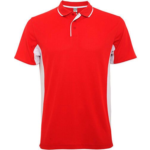 Montmelo Sport Poloshirt Unisex , rot / weiss, Piqué Strick mit Cool Fit Finish 100% Polyester, 150 g/m2, 2XL, , Bild 1