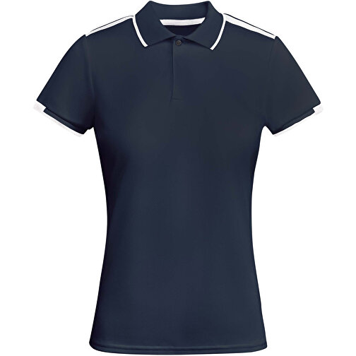 Tamil Sport Poloshirt Für Damen , navy blue / weiß, Piqué Strick mit Cool Fit Finish 50% Recyceltes Polyester, 50% Polyester, 140 g/m2, XL, , Bild 1